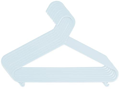 Bieco Kleiderbügel Kinder 8 St. Eisblau | Länge ca. 30 cm | Baby Kleiderbügel | Kunststoff Kleiderbügel Kinder Baby | Baby Organiser Für Kleiderschrank | Kleiderbügel Baby | Baby Clothes Hangers