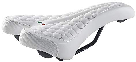 Selle Montegrappa FatBike Sattel Fahrradsattel MTB Trekking Unisex SM 4010 in 6 Farben Made in Italy Weiss