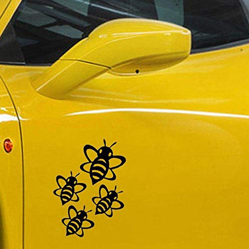 Stukk Stickers Fliegende Humble Bienen Design Fun Fenster Stoßfänger Vinyl Aufkleber Aufkleber 12,7 cm x 18,7 cm - Schwarz