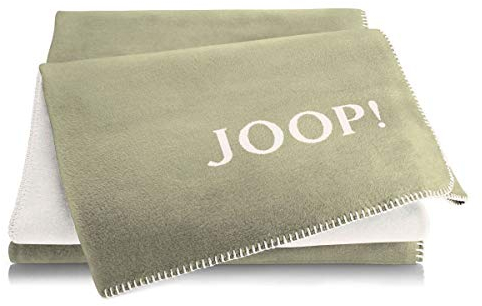 Joop! Wohndecke Uni-Doubleface Baumwollmischung Schilf Größe 150x200 cm