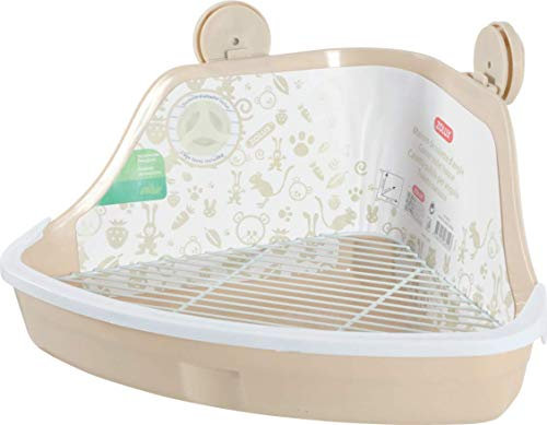 Zolux Maison de Toilette d'angle Rongeur Taille Small Beige 34 x 32 x 14.5 cm