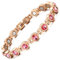 RainSo Roségold Titan Stahl Kristall Magnetotherapie Lady Armband, kann Arthritis lindern, einfach die Länge anzupassen, exklusive Verpackung