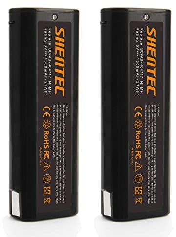 2X Shentec 6V 4500mAh Ni-MH pour Paslode Batterie 404717 B20544E BCPAS-404717 404400 900400 900420 900600 901000 902000