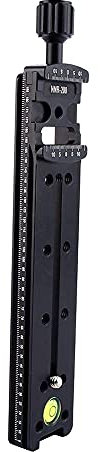 200mm Rail Nodal Slide Metal Quick Release Clamp Nodal Slide Double Dovetail Focusing Rail Plate with Metal Quick Release Clamp Aluminum Alloy for Camera Macro Photography SM for Panoramic