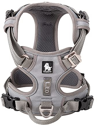 WINHYEPET Truelove No Pull Hundegeschirr, reflektierendes Hundegeschirr für Hunde, verstellbare weich gepolsterte Haustierweste mit einfachem Bediengriff TLH56512