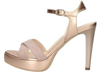 Nero Giardini sandali con glitter tacco a spillo e plateau -