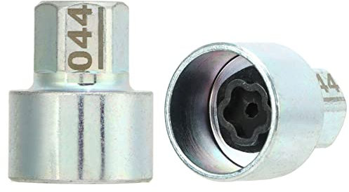 Chiave di blocco della ruota, installazione semplice Robusta presa antifurto Lugnut Anti deformazione Metallo antiruggine per auto(044)