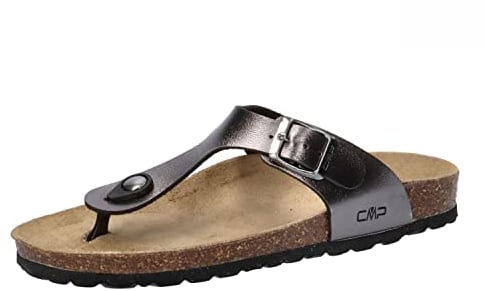 CMP Damen ECO MYMOSA WMN FLIP Flop Pantoffel-Sandalen, Grau-Rosa (Titanio), 38 EU