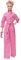 BARBIE THE MOVIE Margot Robbie - Puppe mit Kaugummi-Rosa Jumpsuit, Messy Updo, Sonnenbrille, Kopftuch, Wedge-Sneakers, Sammlerverpackung, für Kinder ab 3 Jahren, HRF29