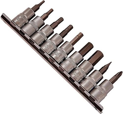 10pc 3/8 Socket Bit Set Hex Allen Key 3mm,4mm,5mm,5.5mm,6mm,8mm and 10mm (I8150)