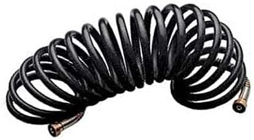 Stanley Tubo a spirale, 5 metri, tubo compressore con chiusure a baionetta, 10 bar/145PSI, polietilene, nero