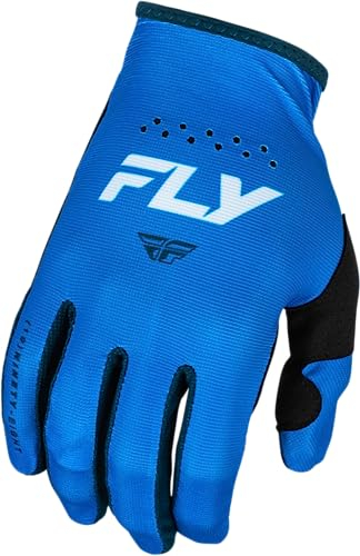 Fly Racing Lite Handschuhe für Erwachsene, Blau/Weiß, Größe XL