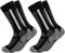 Occulto Kinder Skisocken 2er Pack (Modell: Charlie) Schwarz 31-34