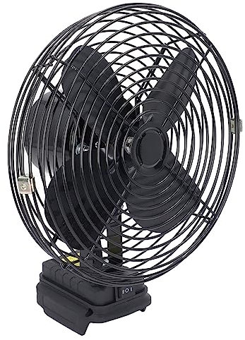 Ventilador Eléctrico Recargable de 8 Pulgadas con 4 Aspas de, Adecuado para Baterías BL1830 BL1840 BL1850 BL1860 de 18 V, Fácil de y Colocar, Amplio Uso para el Hogar,