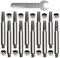 Kocusu 10 PCS Kettensäge Schärfgerät Schmirgel,4.8 mm Hohe Härte Sägekettenschärfgerät für Kettensägenschärfer,KettensäGen Schleifstein Zubehörsatz zum Schnellen und Einfachen Kettenpolieren