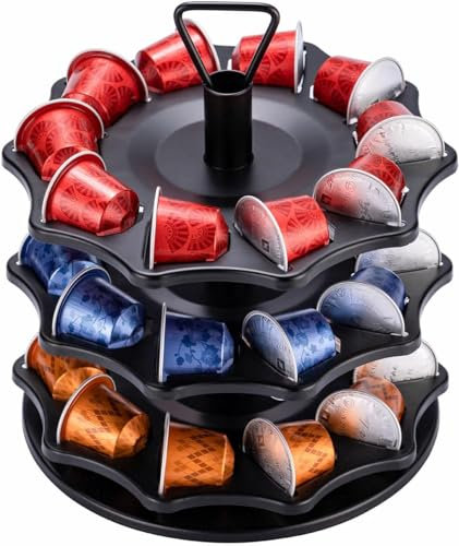 HiveNets Coffee Pod Holder for Nespresso Original Capsules 3 Tier Organizer