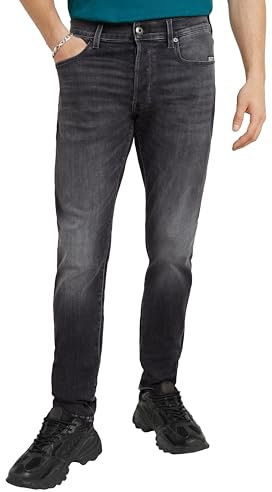 G-STAR 3301 Slim Jeans, Jeans Uomo, Nero (Faded Black Magnet D25742-a634-c239), 33W / 32L