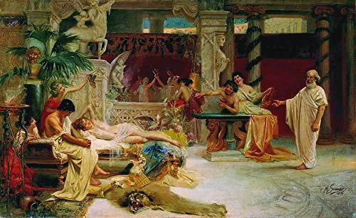 VsoxA Berühmte Gemälde Moderne Kunst Ölgemälde auf Leinwand Sokrates findet Seinen schüler Alcibiades in heterai von henryk hector siemiradzki Leinwand Wandkunst für Wohnzimmerdekoration 60x90cm