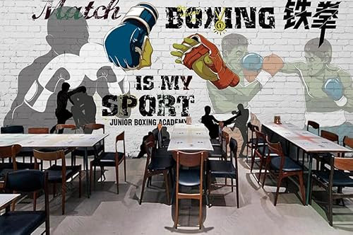 Fototapete 3d effekt tapete Boxhalle Muay Thai Karate Vlies Tapeten Wandtapete Wohnzimmer Schlafzimmer Wand Dekoration Moderne 150CM(B)*105CM(H)