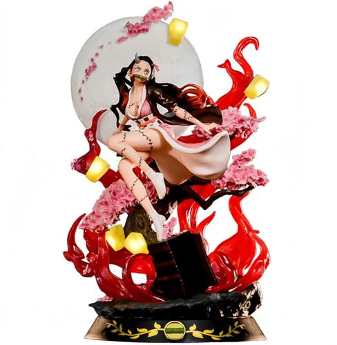 Generisch Anime Figures Statue, Exquisite Kamado Nezuko Nezuko Model Doll Ornaments, Best Gift Collection Toy for Anime Fan 31 cm (31CM)