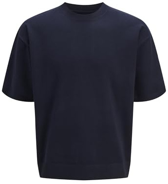 JACK & JONES Male Gestricktes T-Shirt Einfarbig Gestricktes T-Shirt