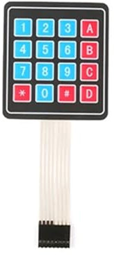 4 12 16 20 Key 4 * 4 Membrane Switch Keypad 1x4 3x4 4x4 4 * 5 Matrix Array Matrix keyboard smart car 1/2/5/10Pcs CZAOINCU(16 Key,One Size)