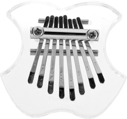 Levemolo Mini Daumenklavier Fingerklavier Kalimba Transparentes Musikinstrument für Anfänger Leicht Tragbar mit Kalimba-anhänger