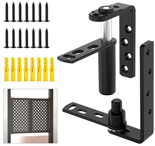MeBantoo Heavy-Duty Self Closing Saloon Door Hinges, 304 Stainless Steel Self-Return Dual Swing Cafe Hinges for Bar, Patio Doors (1, Medium)