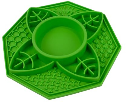 Örva Lick suction cup slow feeder Leaf Design