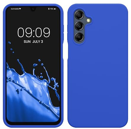 kwmobile Hülle kompatibel mit Samsung Galaxy A16 5G Hülle - Silikon Handy Case - Handyhülle weiche Oberfläche - kabelloses Laden - Baltik Blau