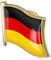 Lpitoy 1 Stück Anstecknadel Deutscher Flagge, Metall-anstecknadel, Brosche, Flagge Von Deutschland, Metallabzeichen, Nationale Abzeichen
