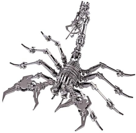 Janurium Metal Scorpion Puzzle - Scorpion Metal Puzzle Model Kits | Stainless Steel Puzzle Jigsaw Ornaments for Home Shop