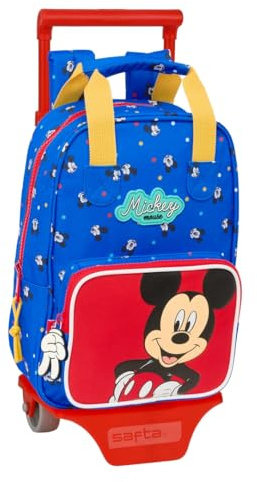 Safta Mini With Wheels Mickey Mouse Good Day Backpack One Size