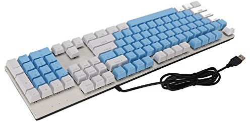 Yctze Tastiera Hanical RGB da 104 Tasti con Interruttori E-tastiera da Gioco USB a Prova di Usura, Graffio, in E E AY (#4)