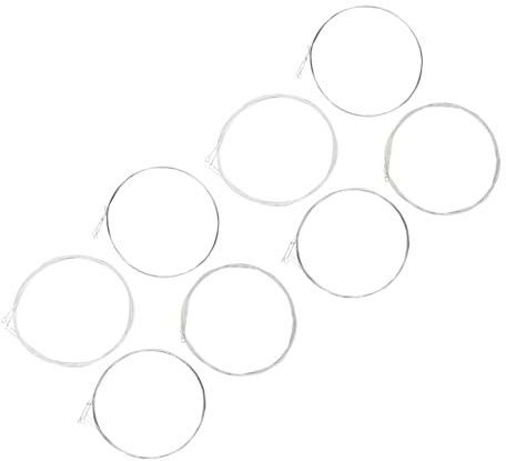 Cadena de mandolina de repuesto con textura metálica brillante para instrumentos musicales de mandolina