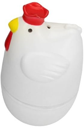 TQEBWUS Mikrowellen Eierkocher, Mikro-Eierkocher Huhn Für Den Hausgebrauch, Dampfgarer Kochen Ei Mikrowellen Eierdämpfer Hühnerform, Hartgekochter