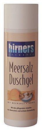 HIRNER Meersalz Duschgel - Körperpflege mit Meersalz und echtem Bienenhonig, Naturkosmetik auch für empfindliche Haut (200 ml)