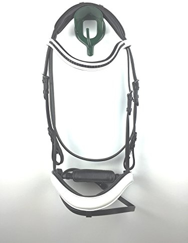 gs-sports Trense, weiße Lacktrense, schwedisches Reithalfter (Warmblut WB)