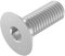 SECCARO Vite a testa svasata M5 x 14 mm, acciaio inox V2A VA A2, DIN 7991 / ISO 10642, esagono incassato, 20 pezzi