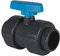 well2wellness® PVC-Kugelhahn mit 2-Wege Klebeanschluss 63mm - blauer Griff (200007)