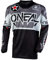 O'NEAL | Motocross-Trikot | Enduro Motorrad | Passform für Bewegungsfreiheit, Gepolsterter Ellbogenschutz, Atmungsaktives Material | Element Jersey Warhawk | Erwachsene | Schwarz Grau | Größe S