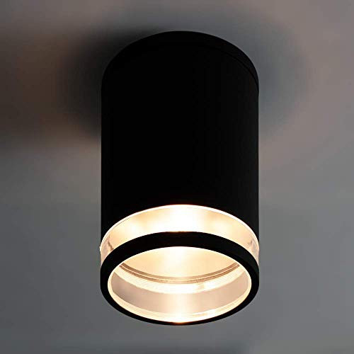 Kwazar Luminaire Deckenleuchte GU10 Aufbauspot IP44 Aufbaustrahler Außen max 35W Deckenlampe 230V KENT.C