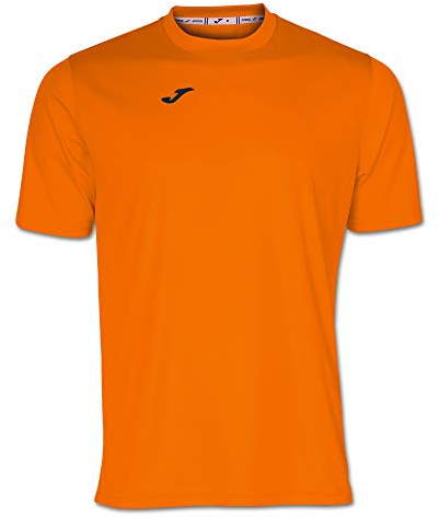 Joma Mens M/C Combined Short Sleeve T-Shirt, Orange, XL UK