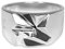 Herren Siegelring Silber aus 925 Sterling Silber massiv handverarbeitet eckig matt modernes Design | Herrenschmuck aus Deutschland inkl. Geschenkbox (Zacken, 64)