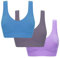 Sonojie Unterwäsche Damen Set BH, Sport BH Starker Halt Große Brüste, Atmungsaktives Brustpolster mit Sportunterwäsche, BH ohne Bügel Bustier Verführerische 3/5 Stück