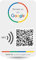 MESSAGENES | Aufkleber Google mit QR und NFC | Schilder Bewertung NFC und QR Code | 1 Rechteckige Einheit | Google Review | Bewertungen in 1 Klick | Erhöht Bewertungen in Google Ihrer Business