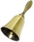 Dereine Handglocke,Handglocke Schule,Tischglocke Handglocke,Handglocke Weihnachten,Metall Handglocke für Restaurant,Hotel,Geschäfte,Service Glocke,Training von Haustieren (Bronze-A)