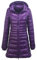 Piumino Leggero Donna Lungo Con Cappuccio Invernale Puffer Jacket Piumini Leggeri Lunghi Donna Invernali Giacca Trapuntata Giubbotto Giacche Piumino Impermeabile Oversize Donna Taglie Forti Viola 4XL