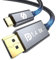 Silkland Câble USB C DisplayPort 1.4 2M [8K@60Hz, 4K@240Hz/144Hz, 2K@240Hz], 32.4Gbps, Thunderbolt 4/3 vers DisplayPort 1.4 pour iPhone 15 Serie, MacBook Pro/Air M1/M2 iPad Pro/Air, Galaxy S8-S24, XPS