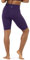 LAPASA Damen Sportshorts Taschen Kurz Leggings Yoga Shorts Hoher Bund L52A1 (Ohne Taschen: Violett, XL)